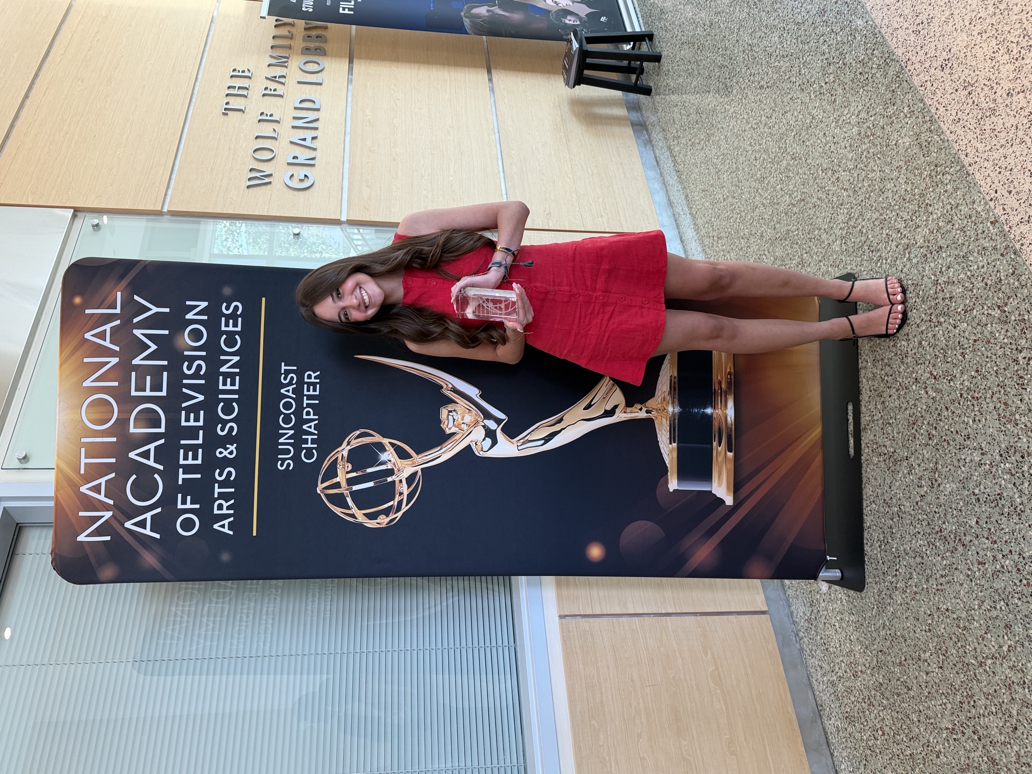 Lennon Spektor with NATAS Student Production Award